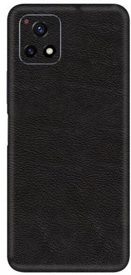 Vcare GadGets Leather Black vivo Y72 5G Mobile Skin(Leather Black)