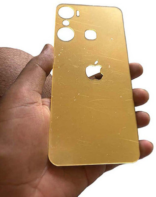 TWUAOP INFINIX HOT 12 PRO MOBILE SKIN ACRYLIC SHEET MIRROR BACK PANNEL Mobile Skin(Gold)