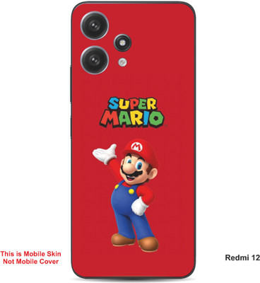 VYBE The Smart Choice Redmi 12 Super Mario Embossed Mobile Skin(Engine Red A1)