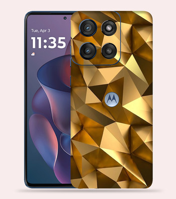 OggyBaba OggyBaba Moto G60 pro 5g Mobile Skin(Golden poly)