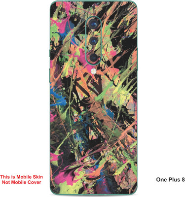 VYBE The Smart Choice One Plus 8 Abstract Embossed Mobile Skin(Ball Blue A2)