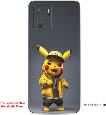 VYBE The Smart Choice Redmi Note 10 Pokemon Embossed Mobile Skin(Banana Yellow A1)