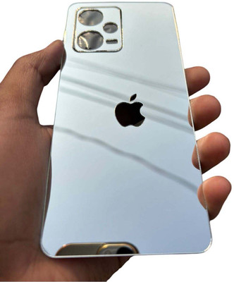 TWUAOP REDMI NOTE 12 5G MOBILE SKIN ACRYLIC SHEET MIRROR BACK PANNEL Mobile Skin(Silver)