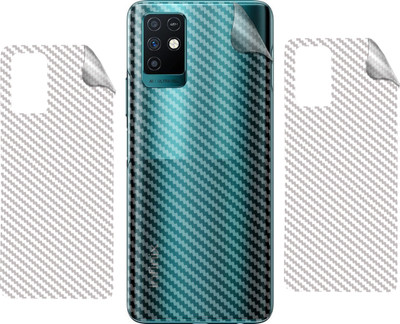 DVANK INFINIX NOTE 10 || 3D CARBON FIBER ULTRA-THIN BACK LAMINATION || Mobile Skin(TRANSPARENT)