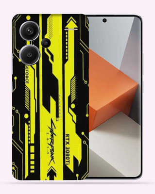 Satisfactory Redmi Note 13 Pro Plus 5G, Cyberpunk Yellow Black, OggyBaba Mobile Skin(Multicolor)