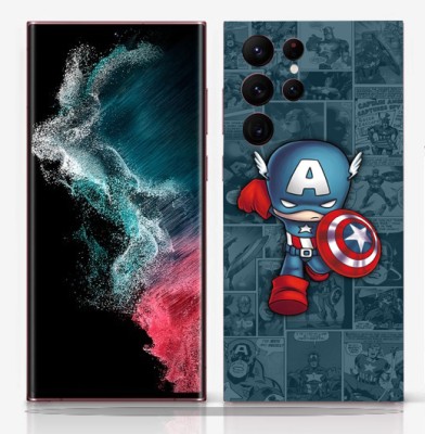 SkinoMania Samsung Galaxy S22 Ultra Mobile Skin(Captain-Art Multicolor Mobile skin)