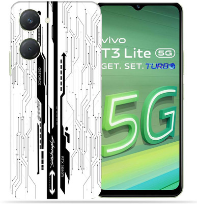 OggyBaba OggyBaba Vivo T3 Lite 5g Mobile Skin(White CyberPunk)