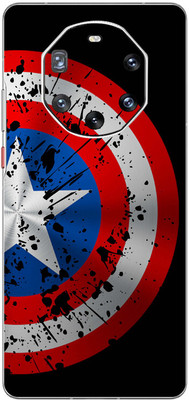 FCS Huawei Mate 40 RS Porsche Printed Back skin Mobile Skin(Captain America Shield)