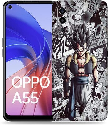 WeCre8 Skin's Oppo A55 Mobile Skin(Comic Gogeta Multicolor Mobile Skin With Cleaning Wipe)