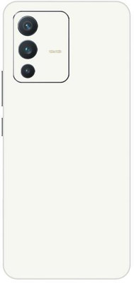 Vcare GadGets White Glossy vivo V23 5G Mobile Skin(White Glossy)