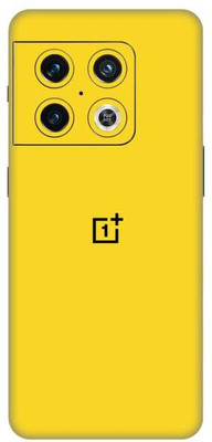 Vcare GadGets One Plus 10 Pro 5G Skin Back Side With Camera Protection High Quality Premium Mobile Skin(Matte Yellow)