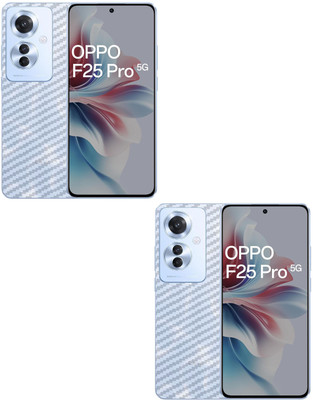 candeal mart Oppo F25 Pro 5G skin sticker/Vinyl wrap/Protective film/rear Mobile Skin(Carbon Fiber Transparent, pack of 2)