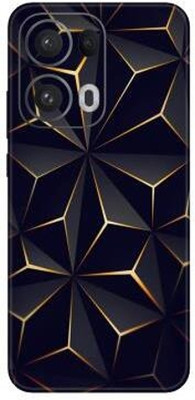 Vcare GadGets Reno13 Pro (5G) Mobile Skin(Black & Gold)