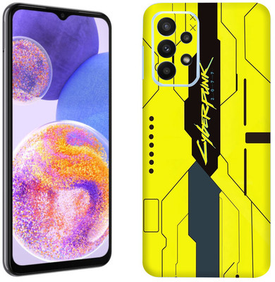 Skinex Samsung Galaxy A23 5G, Cyberpunk Yellow Mobile Skin(Multicolor Mobile Skin With camera protector (Back + Camera + Side))