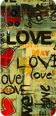 BUGGU Vivo X60 Pro, vivo x60 pro Mobile Skin(Ultra Super Love Text Skin With High Matte Finish.)