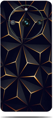 BugguSkin Realme Narzo 60 Pro 5G Mobile Skin(Ultra Super Black Abstract Shape Skin With High Matte Finish.)