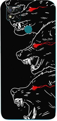 mtool Xiaomi Redmi 9 Active, xiaomi redmi 9 active Mobile Skin(Ultra Super Angry Wolf Skin With High Gloss Finish).)