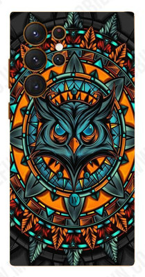 LAMHA Samsung Galaxy S23 Ultra 5G, samsung galaxy s23 ultra 5g Mobile Skin(Ultra Super Mighty Owl Wrap Sticker With High Matte Finish.)