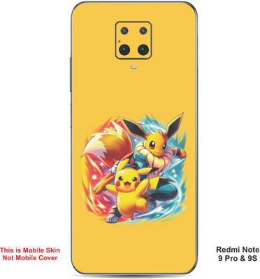 VYBE The Smart Choice Redmi Note 9S Pokemon Embossed Mobile Skin(Sandstorm A1)