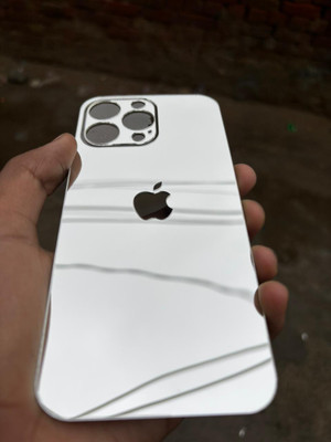 TWUAOP I PHONE 14 PRO MIRROR BACK PANNEL ACRYLIC SHEET APPLE Mobile Skin(Silver)