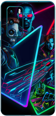 FCS Huawei P40 4G Printed Back skin Mobile Skin(Super Hero)