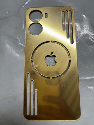 TWUAOP VIVO Y56 5G MIRROR BACK PANNEL ACRYLIC SHEET MERO APPLE Mobile Skin(Gold)