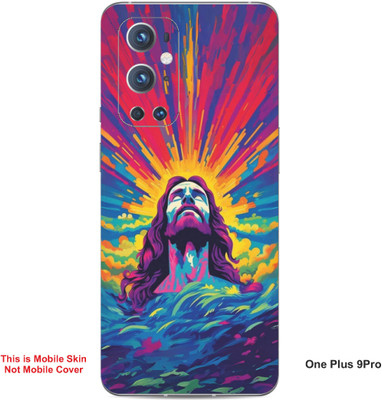 VYBE The Smart Choice One Plus 9 Pro Abstract Embossed Mobile Skin(Pinkish Grey A5)