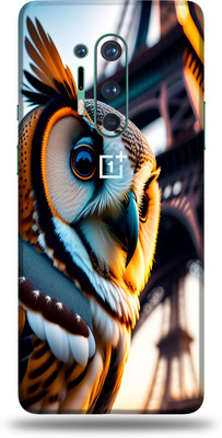 AsSkin Oneplus 8Pro Mobile Skin(Color Owl Skin With Glossy Matte Finish.)