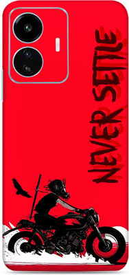 SkinoMania Vivo Iqoo Z6 Lite 5G Mobile Skin(Multicolor Never Settle Rider)