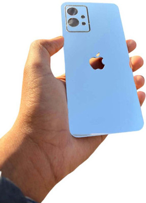 TWUAOP VIVO Y75 5G MOBILE SKIN ACRYLIC SHEET MIRROR BACK PANNEL APPLE Mobile Skin(Silver)