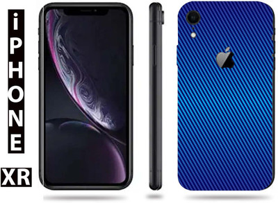 TJ CREATION Apple iPhone XR Mobile Skin(Ultra Super Carbon Fiber Blue Skin With High Matte Finish.)