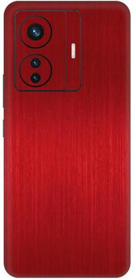 Vcare GadGets T1 Pro 5G Dark Red Brushed Back Side Premium Mobile Skin(Dark Red Brushed)