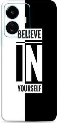 SkinoMania Vivo Iqoo Z6 Lite 5G Mobile Skin(B&W Believe In Yourself)