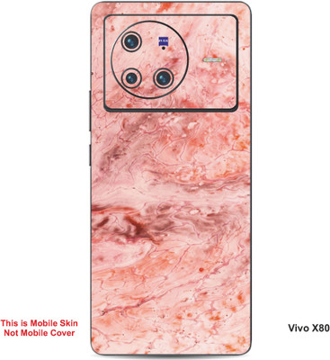 VYBE The Smart Choice Vivo X80 Abstract Embossed Mobile Skin(Beauty Bush 14)