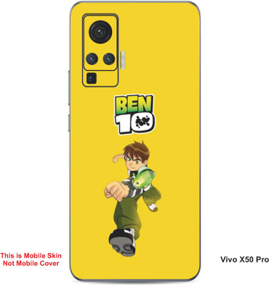 VYBE The Smart Choice Vivo X50 Pro Ben 10 Embossed Mobile Skin(Golden Yellow B8)