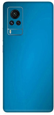 Vcare GadGets Vivo X60 Pro Mobile Skin(Metallic Light Blue Shining)