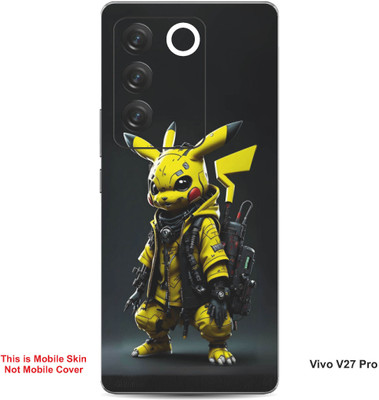 VYBE The Smart Choice Vivo V27 Pro Pikachu Embossed Mobile Skin(Bird Yellow B5)