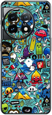 FCS OnePlus 11 5G Printed Back Skin: Wall Pattern Mobile Skin(Wall Pattern Skin)