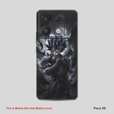 VYBE The Smart Choice Poco X6 Goku Mobile Skin Mobile Skin(Bright Grey B23)