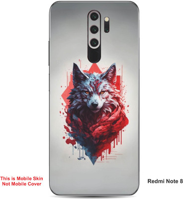 VYBE The Smart Choice Redmi Note 8 Wolf Embossed Mobile Skin(Moon Mist 15)
