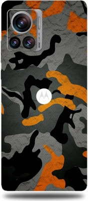 TJ CREATION Motorola Edge 30 Ultra, MOTOROLA Moto Edge 30 Ultra Mobile Skin(Ultra Super Camouflage Military Orange Skin With High Matte Finish.)