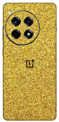 Vcare GadGets Glitter Gold OnePlus 12 R 5G With Logo Mobile Skin(Glitter Gold)