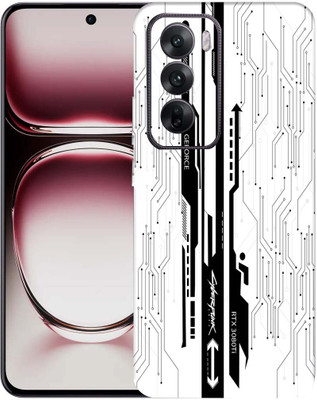 OggyBaba Oppo Reno 12 pro 5g Mobile Skin(White CyberPunk)