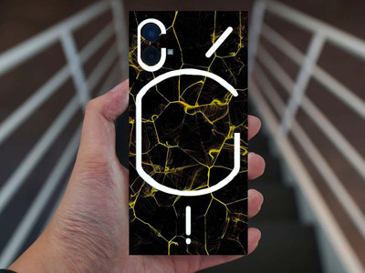 BugguSkin Nothing Phone (1) Mobile Skin(Ulltra Super Coal Black Leather Skin With High Matte Finish., Mobile Skin (Back+Side+Camera))