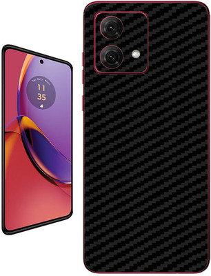 candeal mart Motorola Moto G84 5G Back skin sticker/Vinyl wrap/Protective film/rear skin Mobile Skin(Carbon fiber black)