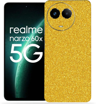OggyBaba Realme Narzo 60X 5g Mobile Skin(Golden Gliter)