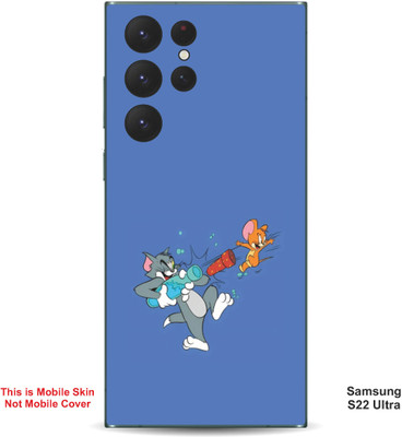 VYBE The Smart Choice Samsung S22 Ultra Tom & Jerry Embossed Mobile Skin(Glaucous 9)
