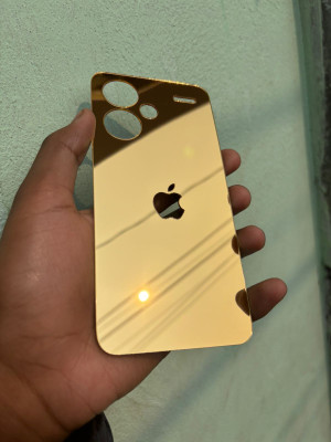 TWUAOP REDMI NOTE 13 PRO PLUS 5G MIRROR BACK PANNEL ACRYLIC SHEET APPLE Mobile Skin(Gold)