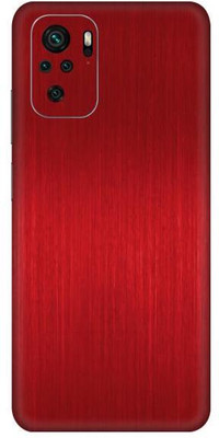 Vcare GadGets Redmi Note 10 S Mobile Skin(Dark Red Brushed)
