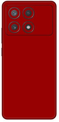 Vcare GadGets Red Matte Poco X6 Pro 5G Mobile Skin(Red)